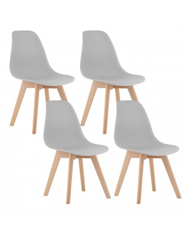 4 krzesła KITO - szare