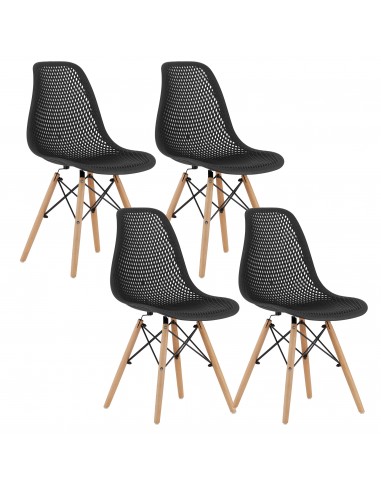 4 krzesła MARO czarne