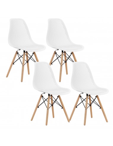 4 krzesła MARO białe
