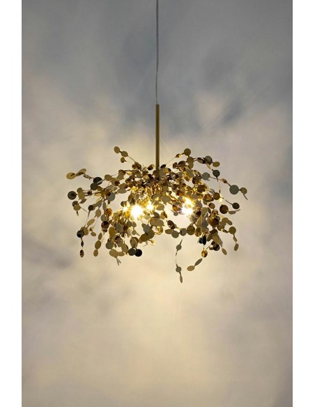 Lampa wisząca MONETE SINGLE złota