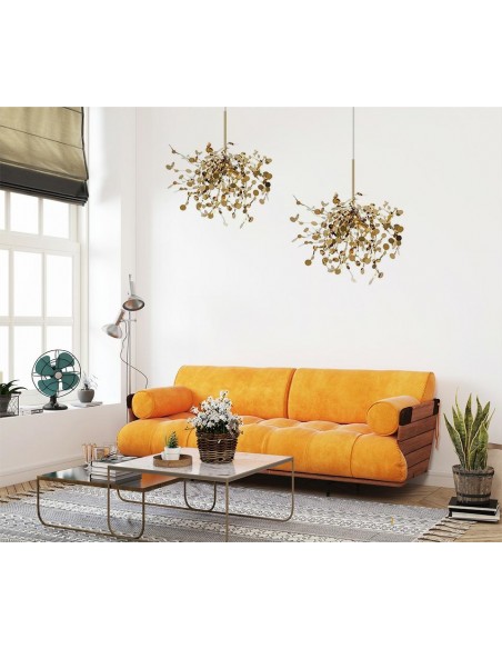 Lampa wisząca MONETE SINGLE złota