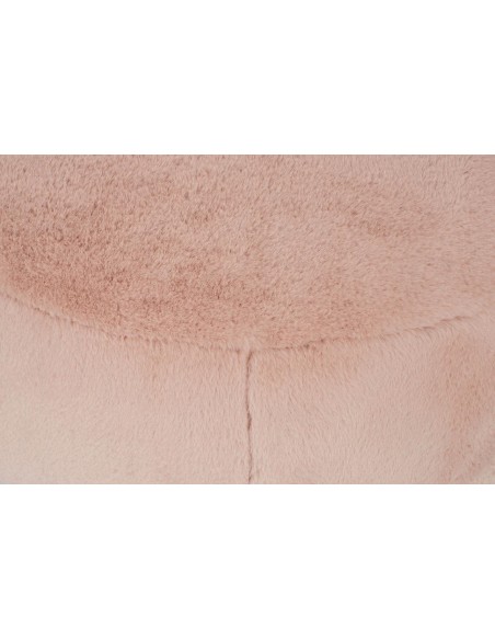 Fotel LOW TEDDY PINK różowy