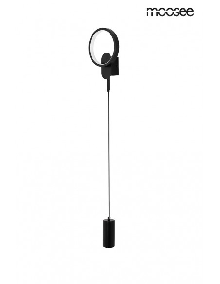 MOOSEE lampa ścienna COMO czarna