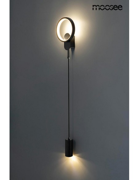 MOOSEE lampa ścienna COMO czarna