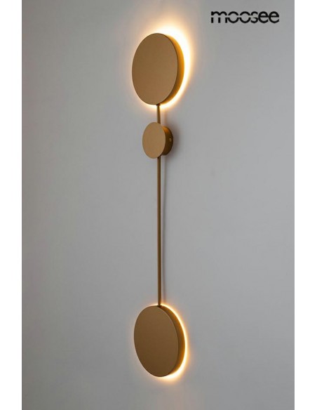 MOOSEE lampa ścienna SHADOW 2 złota