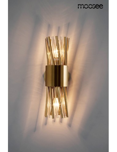 MOOSEE lampa ścienna LORENZO złota