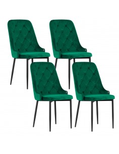 4 krzesła CAPRI zielone