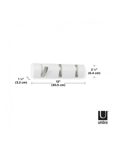 UMBRA wieszak na ubrania FLIP 3 biały