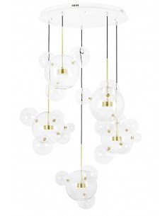 Lampa wisząca CAPRI DISC 5 złota - 300 LED