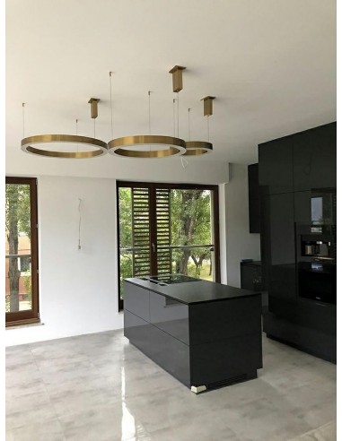 Lampa wisząca RING 100 złota - LED