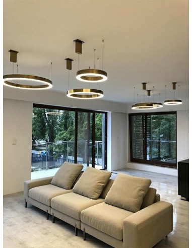 Lampa wisząca RING 100 złota - LED