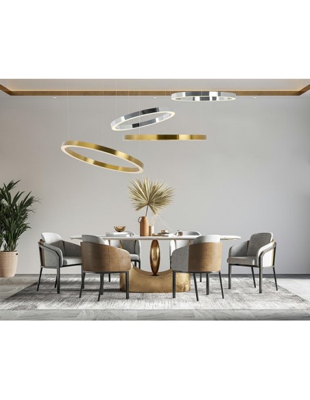 Lampa wisząca RING 100 złota - LED