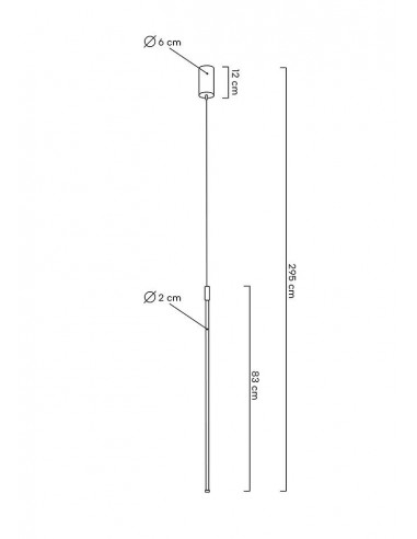 MOOSEE lampa wisząca OMBRE 80 czarna