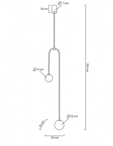 MOOSEE lampa wisząca LOW czarna