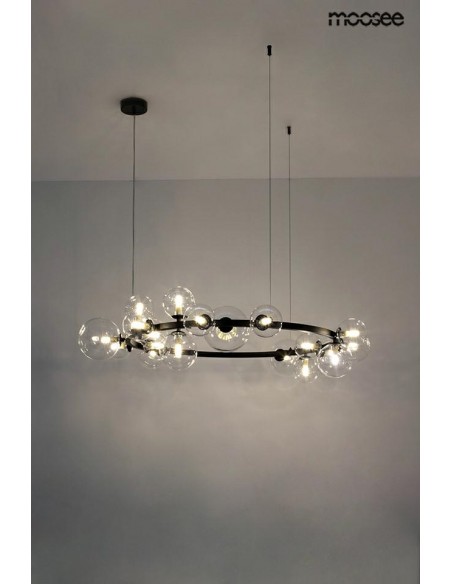 MOOSEE lampa wisząca ALURE 120 czarna