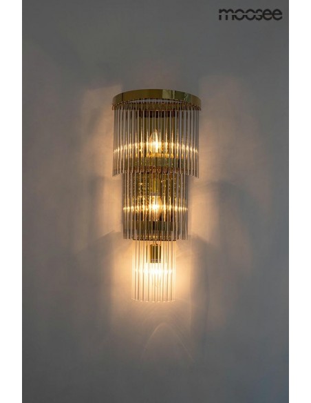 MOOSEE lampa ścienna ESTRO złota