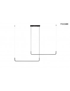 MOOSEE lampa wisząca SHAPE DUO 120 czarna