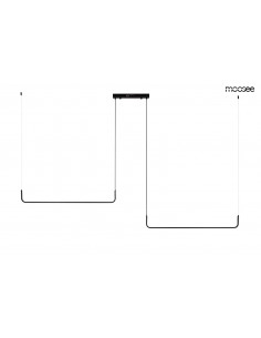 MOOSEE lampa wisząca SHAPE DUO 120 czarna 2