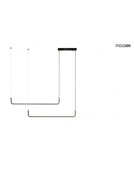 MOOSEE lampa wisząca SHAPE DUO 120 czarna