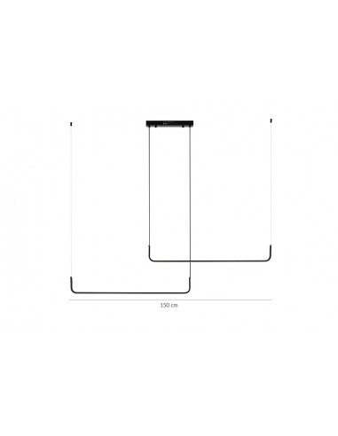MOOSEE lampa wisząca SHAPE DUO 120 czarna