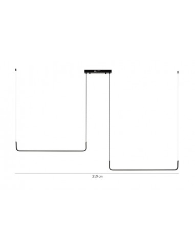 MOOSEE lampa wisząca SHAPE DUO 120 czarna