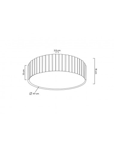 MOOSEE lampa sufitowa / plafon CROWN 50 złota