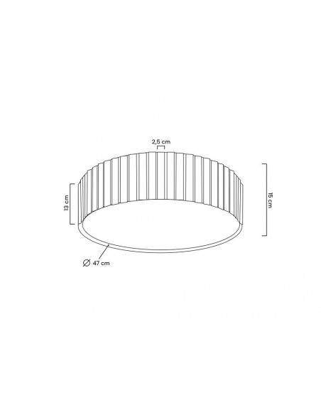 MOOSEE lampa sufitowa / plafon CROWN 50 złota