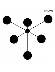 MOOSEE lampa ścienna SHADOW 6 czarna
