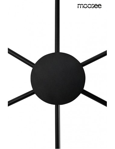MOOSEE lampa ścienna SHADOW 6 czarna
