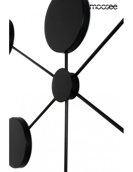 MOOSEE lampa ścienna SHADOW 6 czarna