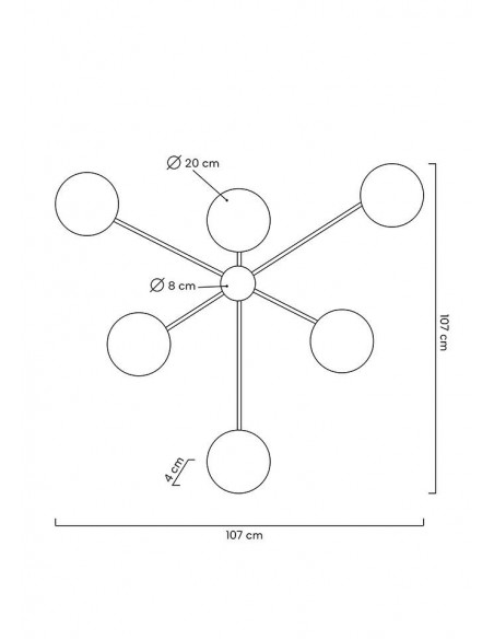 MOOSEE lampa ścienna SHADOW 6 czarna