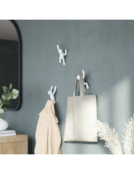 UMBRA wieszak ścienny BUDDY biały