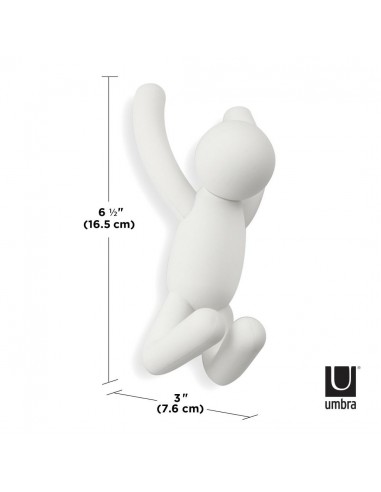 UMBRA wieszak ścienny BUDDY biały