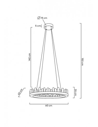 MOOSEE lampa wisząca NENUFAR - złota