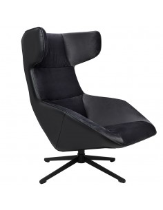 Fotel obrotowy VITA VELVET czarny