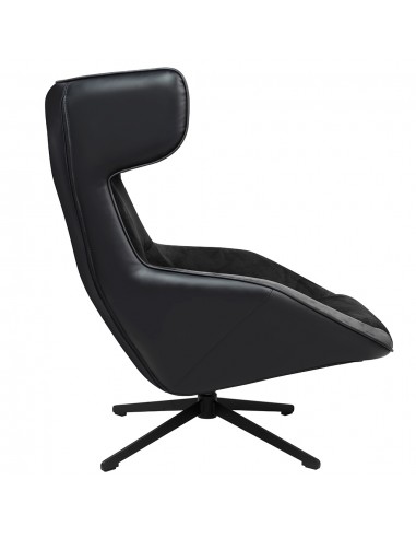 Fotel obrotowy VITA VELVET czarny