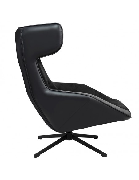 Fotel obrotowy VITA VELVET czarny