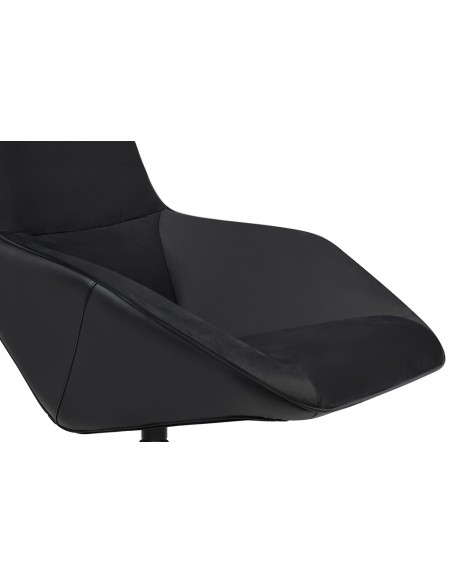 Fotel obrotowy VITA VELVET czarny