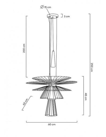 MOOSEE lampa wisząca SESTO złota