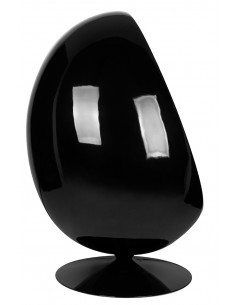 Fotel OVALIA BLACK czerwony 2