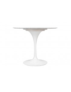 Stół TULIP MARBLE 90 CARRARA biały 2