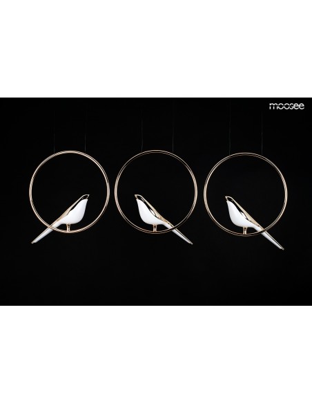 MOOSEE lampa wisząca BIRD LINE złota