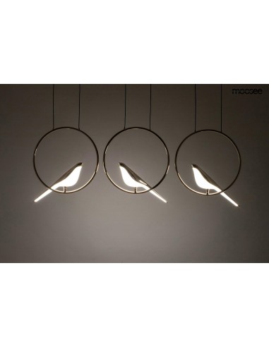 MOOSEE lampa wisząca BIRD LINE złota