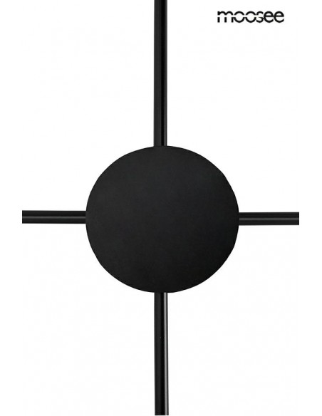 MOOSEE lampa ścienna SHADOW 4 czarna