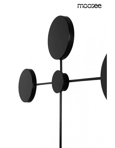 MOOSEE lampa ścienna SHADOW 4 czarna