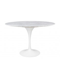 Stół TULIP MARBLE 120 CARRARA biały