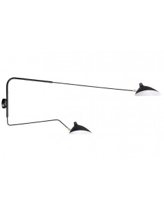 Lampa ścienna RAVEN WALL UP 2 czarna