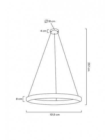 MOOSEE lampa wisząca LIBERTY 100 złota