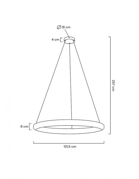 MOOSEE lampa wisząca LIBERTY 100 złota
