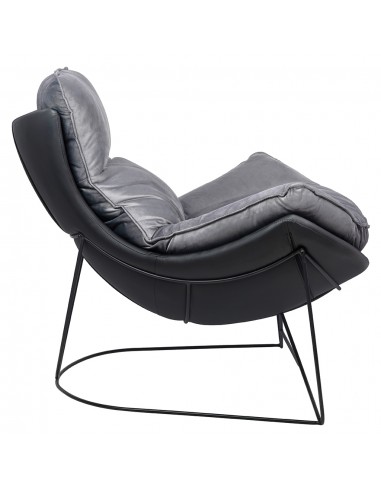 Fotel OTILIA STAND VELVET ciemny  szary welur